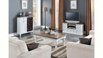 Solid Wood Biloku Stylish Coffee Table for Living Room | Center Table for Home | Brown White Finish 