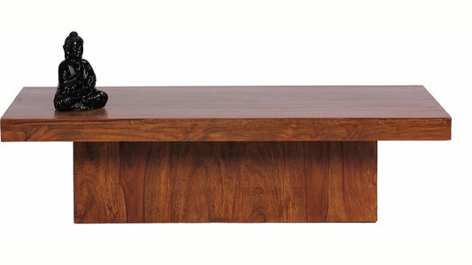 Sheesham Wood Zeelu Stylish Coffee Table for Living Room | Center Table for Home | Brown Finish