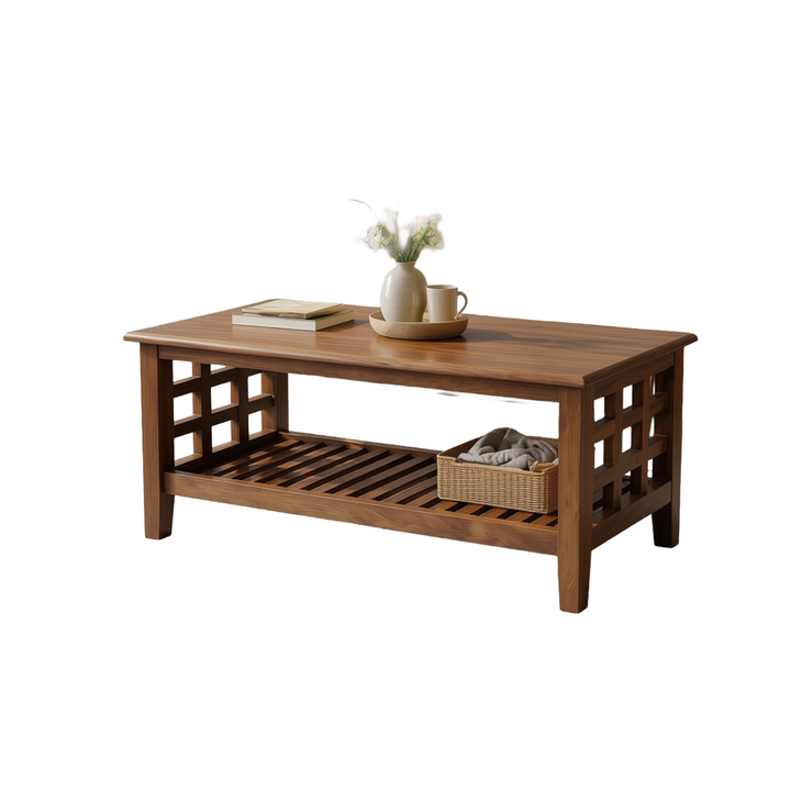 Translation missing: en.Solid Sheesham Wood Coffee Table in Dark Brown Finish 