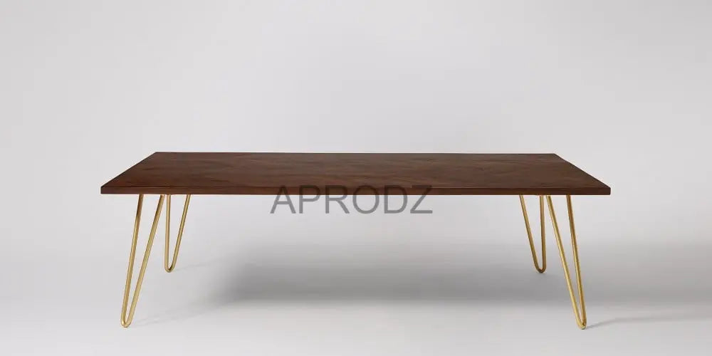 Mango Wood Juan Stylish Coffee Table for Living Room | Center Table for Home | Brown Finish 