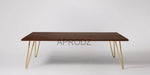 Mango Wood Juan Stylish Coffee Table for Living Room | Center Table for Home | Brown Finish 