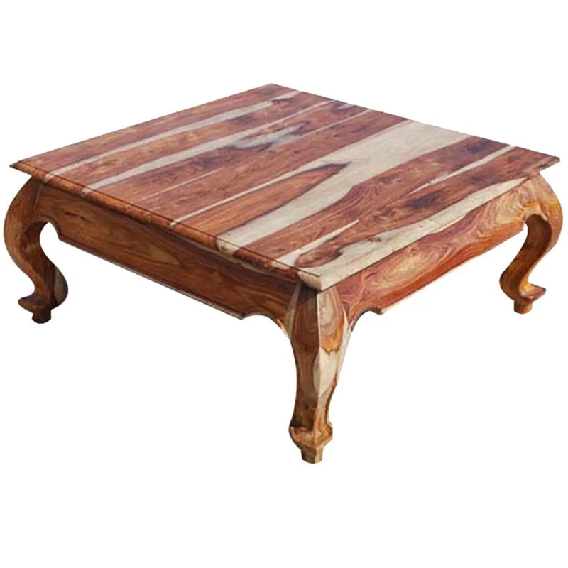 Sheesham Wood Turmero Stylish Coffee Table for Living Room | Center Table for Home | Brown Finish 
