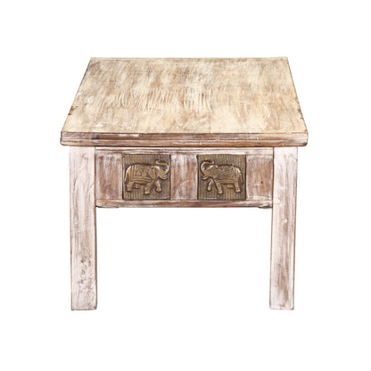 Mango Wood Roarima Stylish Coffee Table for Living Room | Center Table for Home | Brown Finish