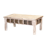Mango Wood Roarima Stylish Coffee Table for Living Room | Center Table for Home | Brown Finish 