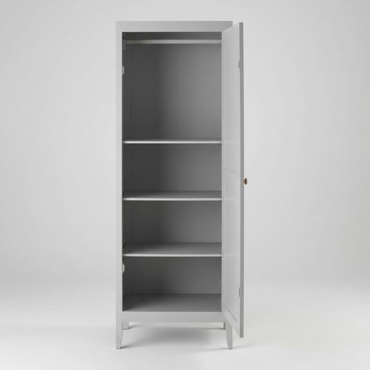 Translation missing: en.Mango Wood Single Doors Multipurpose Storage Kiev Wardrobe rah for Living Room | Grey 