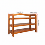 Wooden Shoe Rack 3 Tier Storage Cabinet Wood Shelf for Hallway Large Furniture Organiser Unit Brown Cupboard Racks 