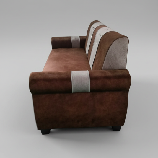 Translation missing: en.Stylish 2- Seater Sofa Set for Modern Living Space Furniture in Brown and Beige Color 