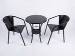 3-Piece Round Bistro Set (Table + 2 Chairs) 