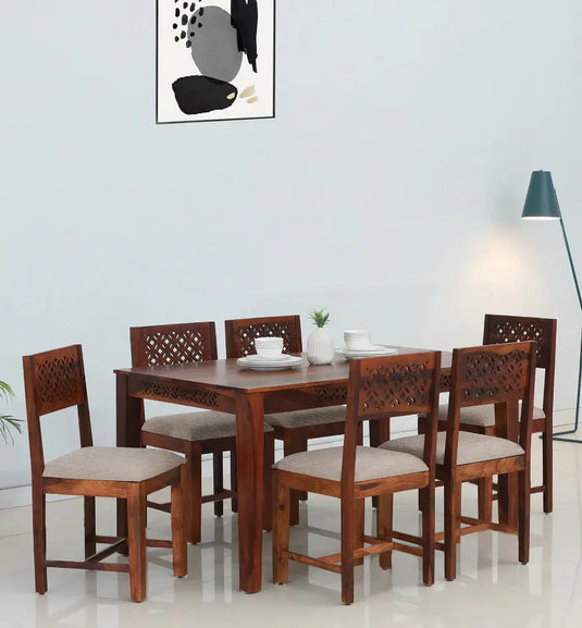 Translation missing: en.Sheesham Wood Durque 6 Seater Dining Table Set for Home | Dining Furniture 