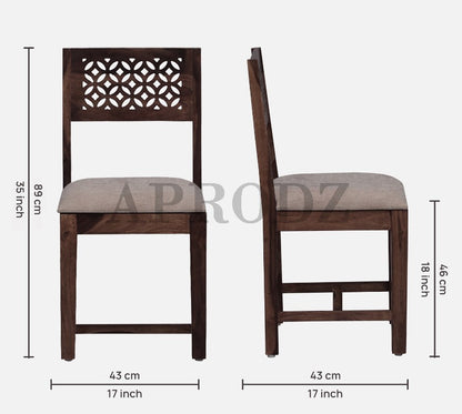 Sheesham Wood Durque 6 Seater Dining Table Set for Home | Dining Furniture Aprodz