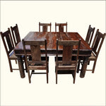 Sheesham Wood Dining Table Set for Home | Dining Furniture | Brown Finish 