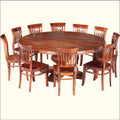 Sheesham Wood Dining Table Set for Home | Dining Furniture | Brown Finish 