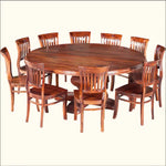 Sheesham Wood Dining Table Set for Home | Dining Furniture | Brown Finish 