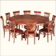 Sheesham Wood Dining Table Set for Home | Dining Furniture | Brown Finish 