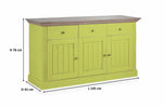 Solid Wood Alegre Sideboard Storage Cabinet for Living Room | Leafy Splendor 