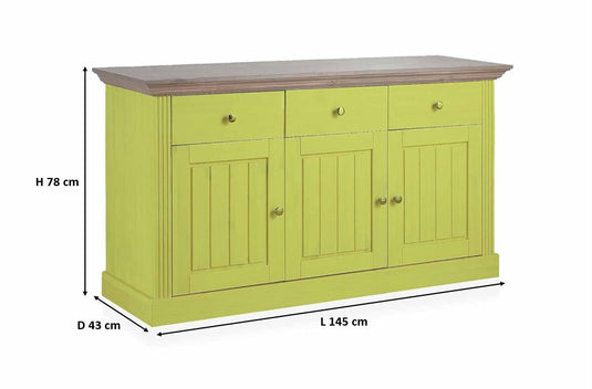 Translation missing: en.Solid Wood Alegre Sideboard Storage Cabinet for Living Room | Leafy Splendor 