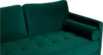 MidCen Wooden LHS L Shape 3 Seater Sectional Sofa Set with High-Density Comfortable Foam for Living Room (Fabric- Velvet Dark Green) 