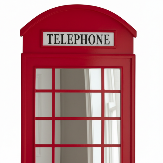 Translation missing: en.Full Length Mirror - Multi-Panel Style | Vintage Telephone Box Style Floor Mirror | Tall Full Body Dressing Mirror for Bedroom, Living Room, Hallway &amp; Studio Décor 