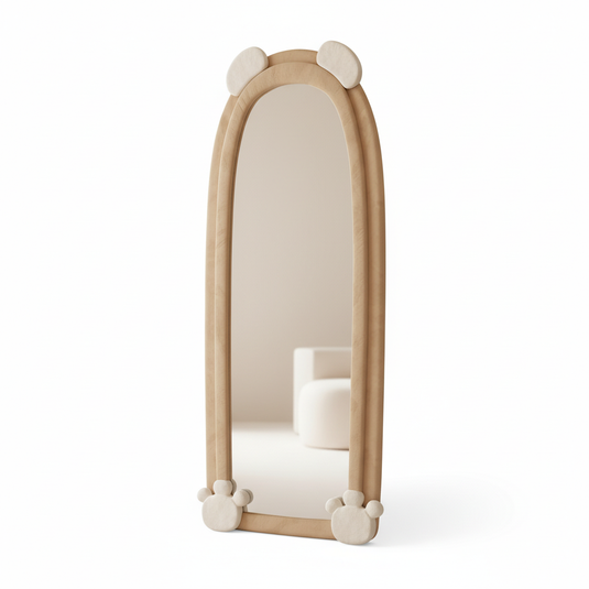 Translation missing: en.Full Length Bear Dressing Mirror | Floor Standing Full Body Mirror with Cute Bear Frame | Decorative Bedroom &amp; Clothing Store Fitting Mirror for Home, Kids Room &amp; Studio 