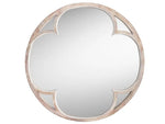 Mango Wood Wynfo Wall Decorative Mirror Frame| Wooden Mirror | Brown Finish 