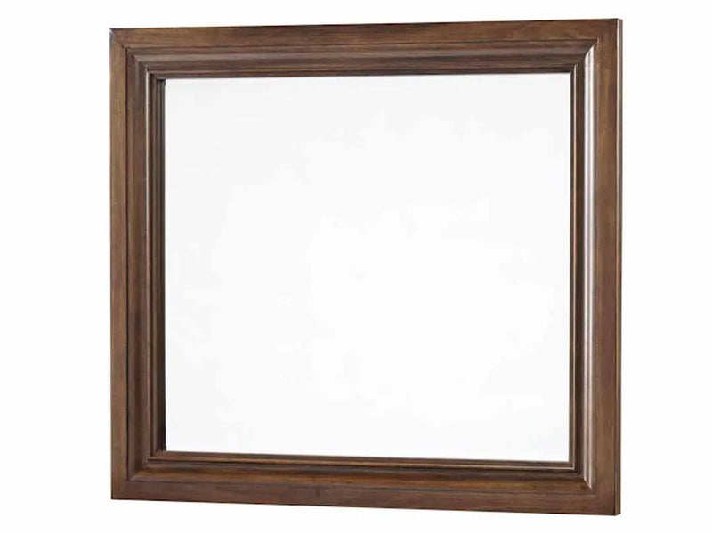 Sheesham Wood Tisip Wall Decorative Mirror Frame| Wooden Mirror | Brown Finish 