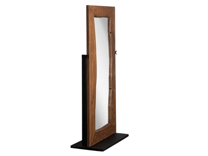 Mango Wood Home Decorative Heddwyn Standing Mirror for Living Room | Teak Finish