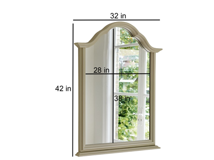 Mango Wood Tacit Wall Decorative Mirror Frame| Wooden Mirror | Brown Finish