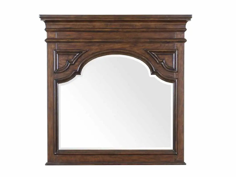 Mango Wood Neph Dresser Decorative Mirror Frame| Wooden Mirror | Brown Finish 