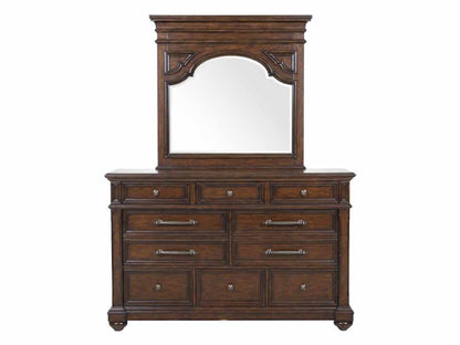Mango Wood Neph Dresser Decorative Mirror Frame| Wooden Mirror | Brown Finish