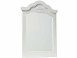 Mango Wood Mercu Dresser Decorative Mirror Frame| Wooden Mirror | White Finish 