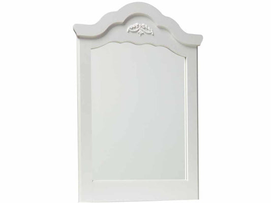 Mango Wood Mercu Dresser Decorative Mirror Frame| Wooden Mirror | White Finish