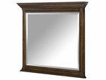 Mango Wood Svanhi Dresser Decorative Mirror Frame| Wooden Mirror | Brown Finish 