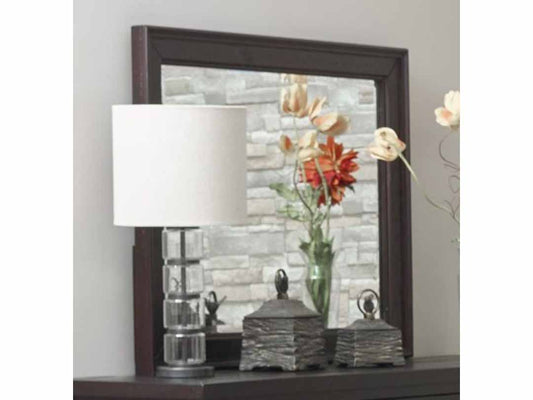 Mango Wood Doro Dresser Decorative Mirror Frame| Wooden Mirror | Brown Finish