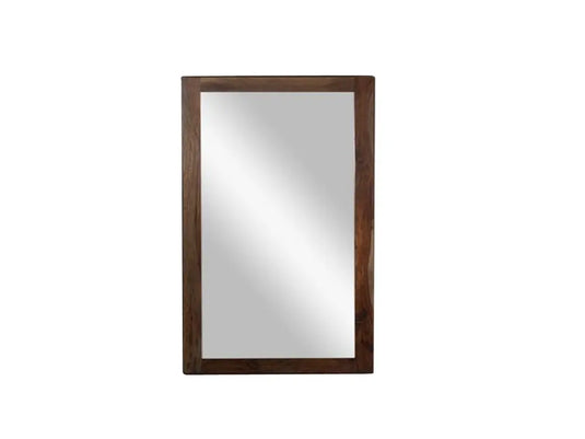 Translation missing: en.Sheesham Wood Mubin Wall Decorative Mirror Frame| Wooden Mirror | Brown Finish 