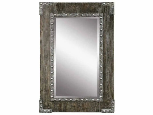 Translation missing: en.Mango Wood Reyna Wall Decorative Mirror Frame| Wooden Mirror | Brown Finish 