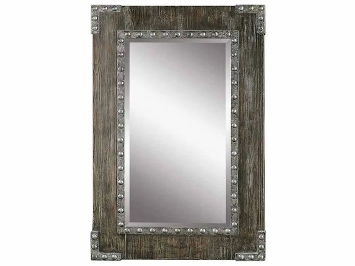 Translation missing: en.Mango Wood Reyna Wall Decorative Mirror Frame| Wooden Mirror | Brown Finish 