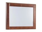 Mango Wood Anselv Dresser Decorative Mirror Frame| Wooden Mirror | Brown Finish 