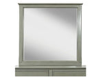 Mango Wood Home Decorative Aneir Dresser Wall Mirror for Living Room | Walnut Finish 