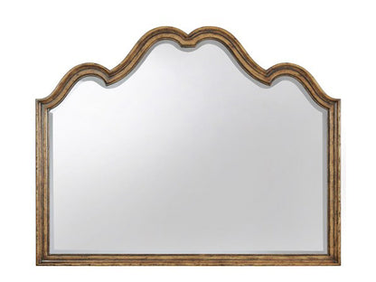 Mango Wood Home Decorative Nepht Dresser Wall Mirror for Living Room 