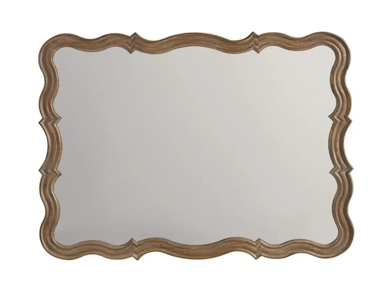 Mango Wood Meginf Dresser Decorative Mirror Frame| Wooden Mirror | Brown Finish 