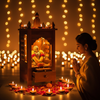 Handcrafted Sheesham Wood Temple with Storage for Pooja Room | Temple for Home