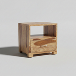 Solid Wood Mary Bedside Storage Table for Living Room 