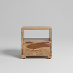 Solid Wood Mary Bedside Storage Table for Living Room 