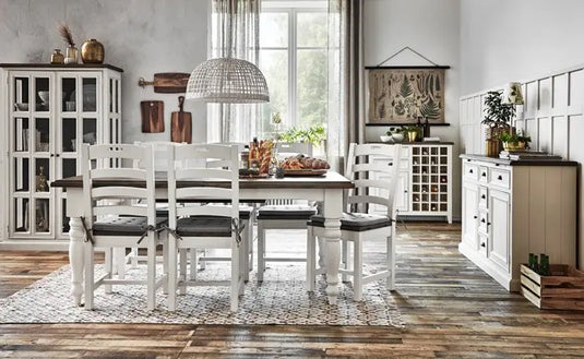Translation missing: en.Mango Wood Talne Sideboard Storage Cabinet for Living Room | Wooden Cabinet for Kitchen | White Finish 