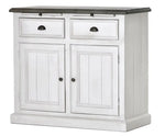 Mango Wood Zinkiv Sideboard Storage Cabinet for Living Room | Wooden Cabinet for Kitchen | White Finish 