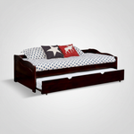Solid Wood Gymea Daybed with Trundle Bed for Living Room | Bed for Bedroom 