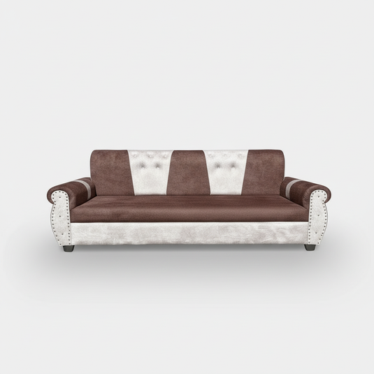 Translation missing: en.Stylish 2- Seater Sofa Set for Modern Living Space Furniture in Brown and Beige Color 