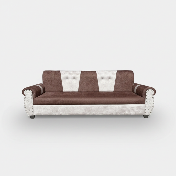 Translation missing: en.Stylish 2- Seater Sofa Set for Modern Living Space Furniture in Brown and Beige Color 