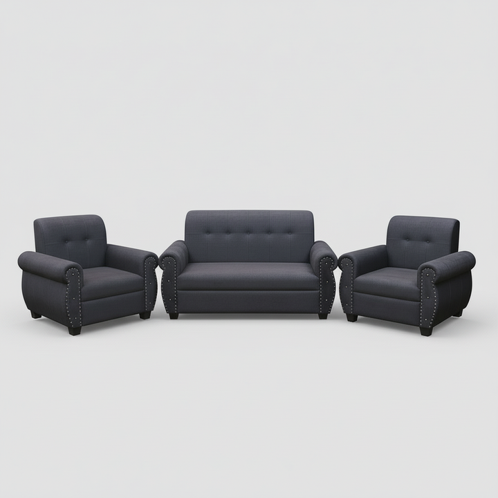 Translation missing: en.Furniture 5 Seater Fabric Sofa Set for Living Room | 3 + 1 + 1 Modern Sofa Set | Comfortable &amp; Stylish Upholstered Sofa for Home &amp; Office | Durable &amp; Elegant Seating 