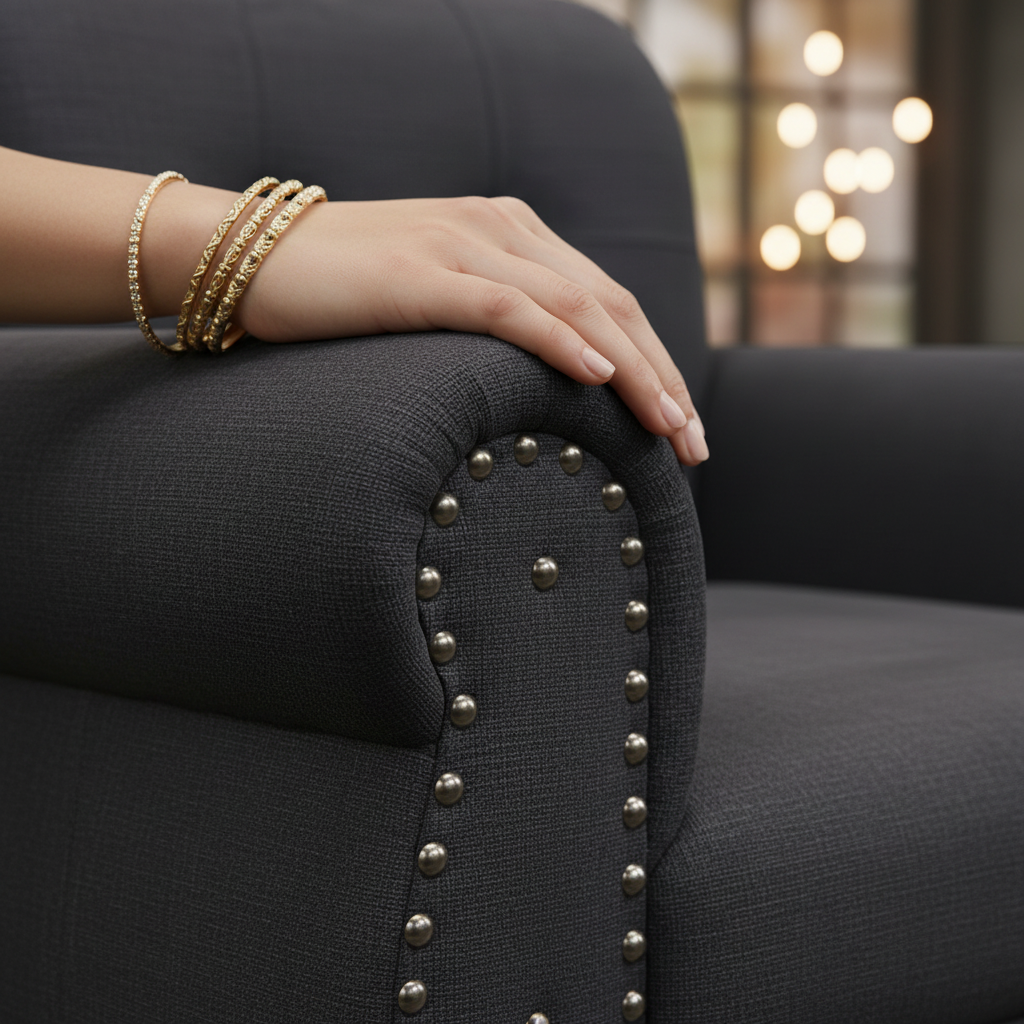 Furniture 5 Seater Fabric Sofa Set for Living Room | 3 + 1 + 1 Modern Sofa Set | Comfortable & Stylish Upholstered Sofa for Home & Office | Durable & Elegant Seating 